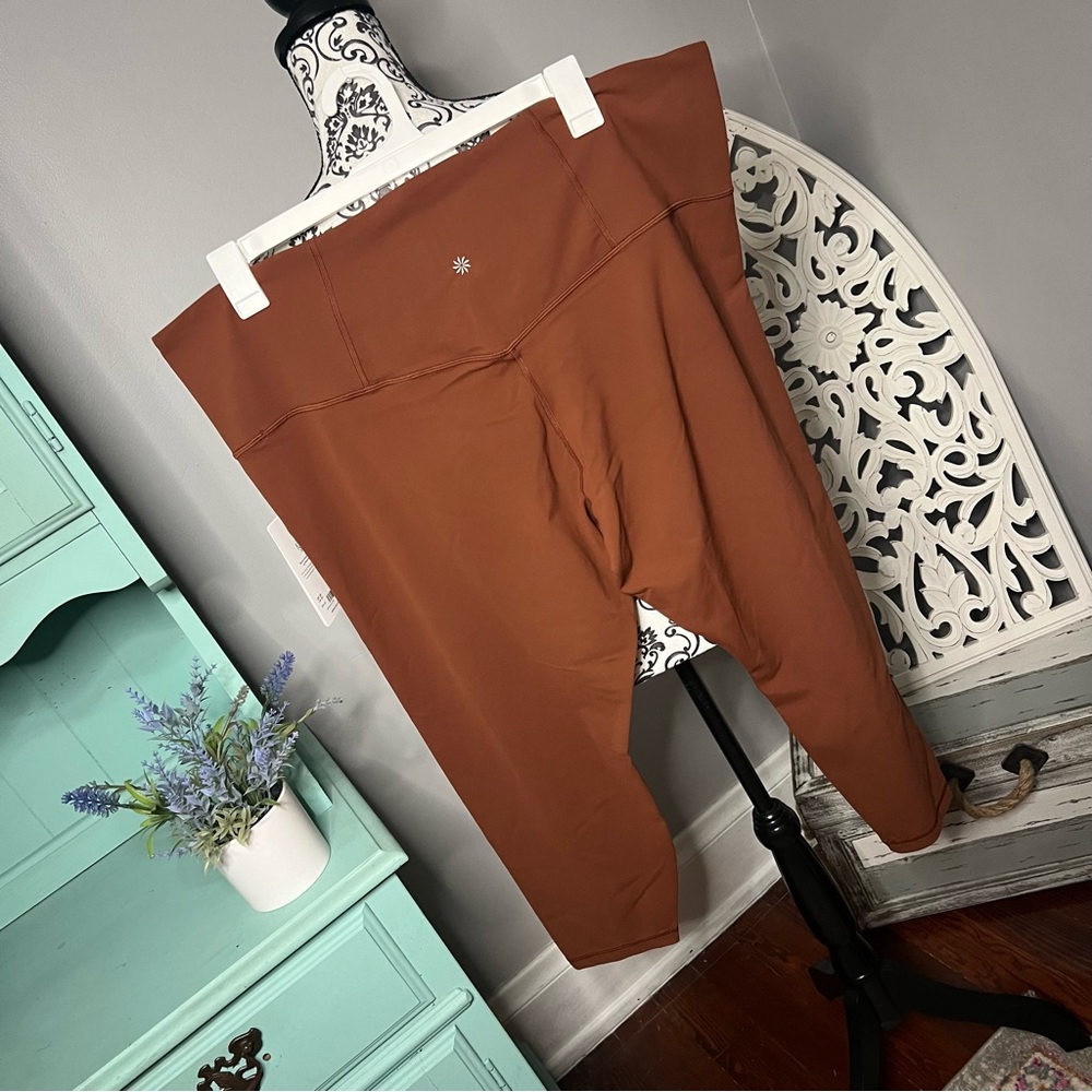 Athleta Ultra High Rise Elation 7/8 Legging Size 3X NWT Ancient Mahogany - Picture 5 of 14